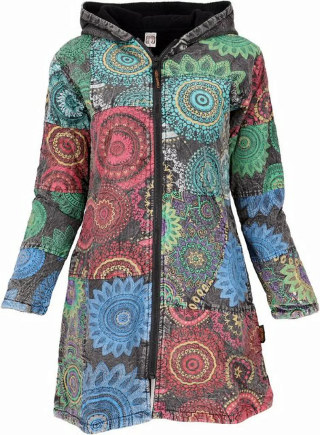 Guru-Shop Langjacke Boho Hippie chic Jacke, Patchwork Jacke,.. alternative günstig online kaufen