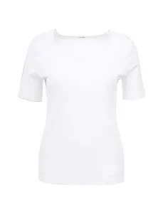 Shirt herzförmigem Ausschnitt Efixelle weiss günstig online kaufen