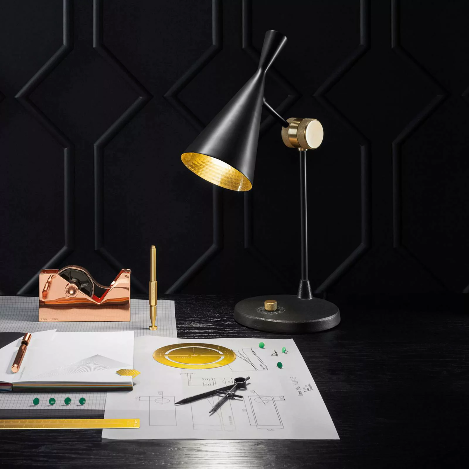 Tom Dixon Beat Table Tischleuchte, schwarz günstig online kaufen