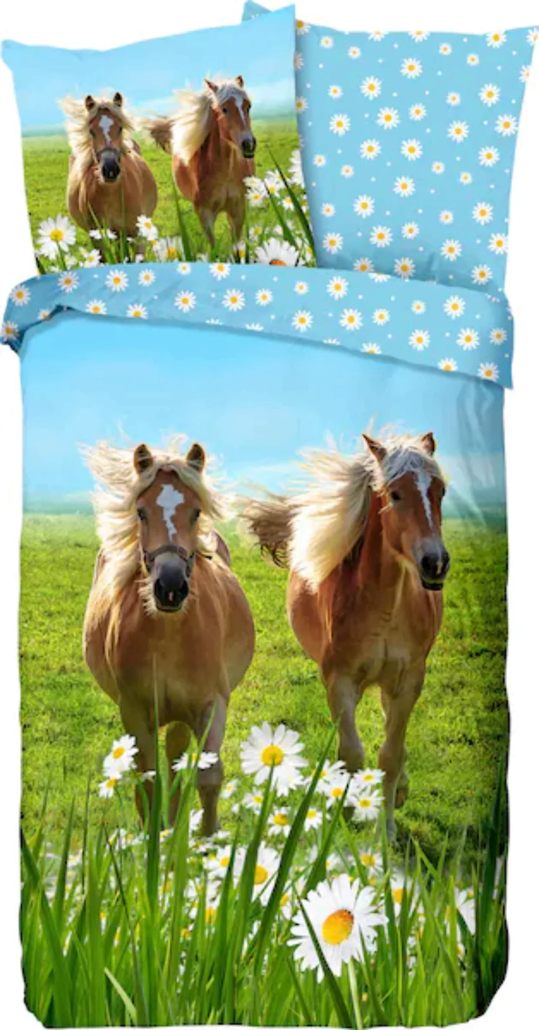 good morning Kinderbettwäsche »Horses«, (2 tlg.) günstig online kaufen