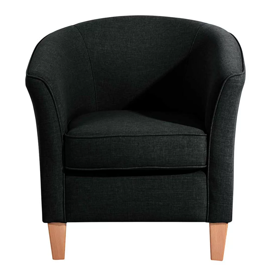 Sessel schwarz klein in modernem Design 74 cm hoch - 70 cm breit günstig online kaufen