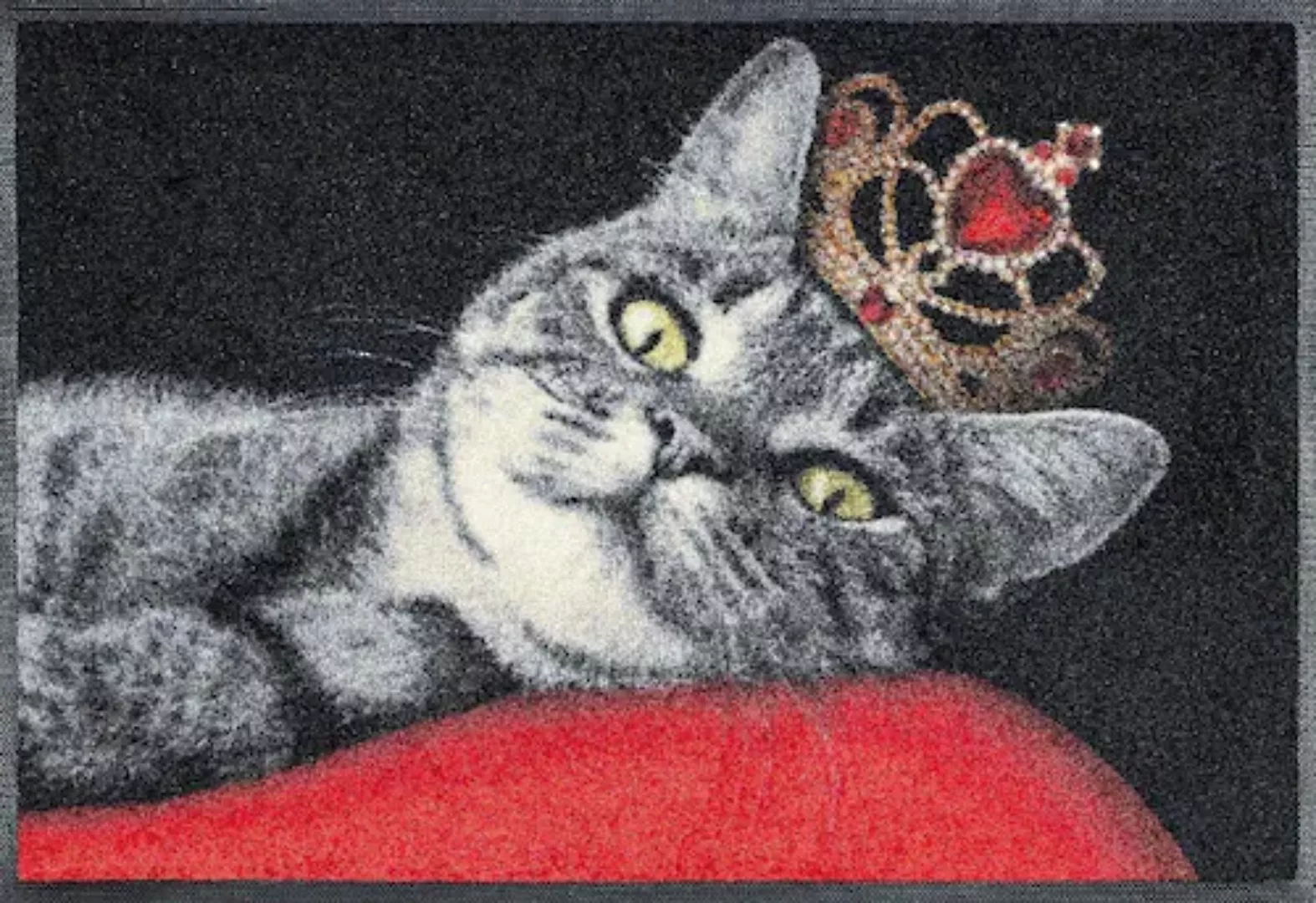 wash+dry by Kleen-Tex Fußmatte »Royal Cat«, rechteckig günstig online kaufen