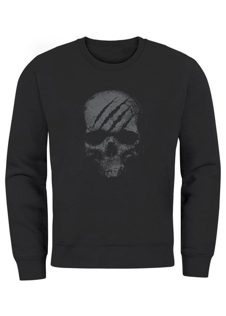 Neverless Sweatshirt Sweatshirt Herren Totenkopf Skull Totenschädel Skelett günstig online kaufen