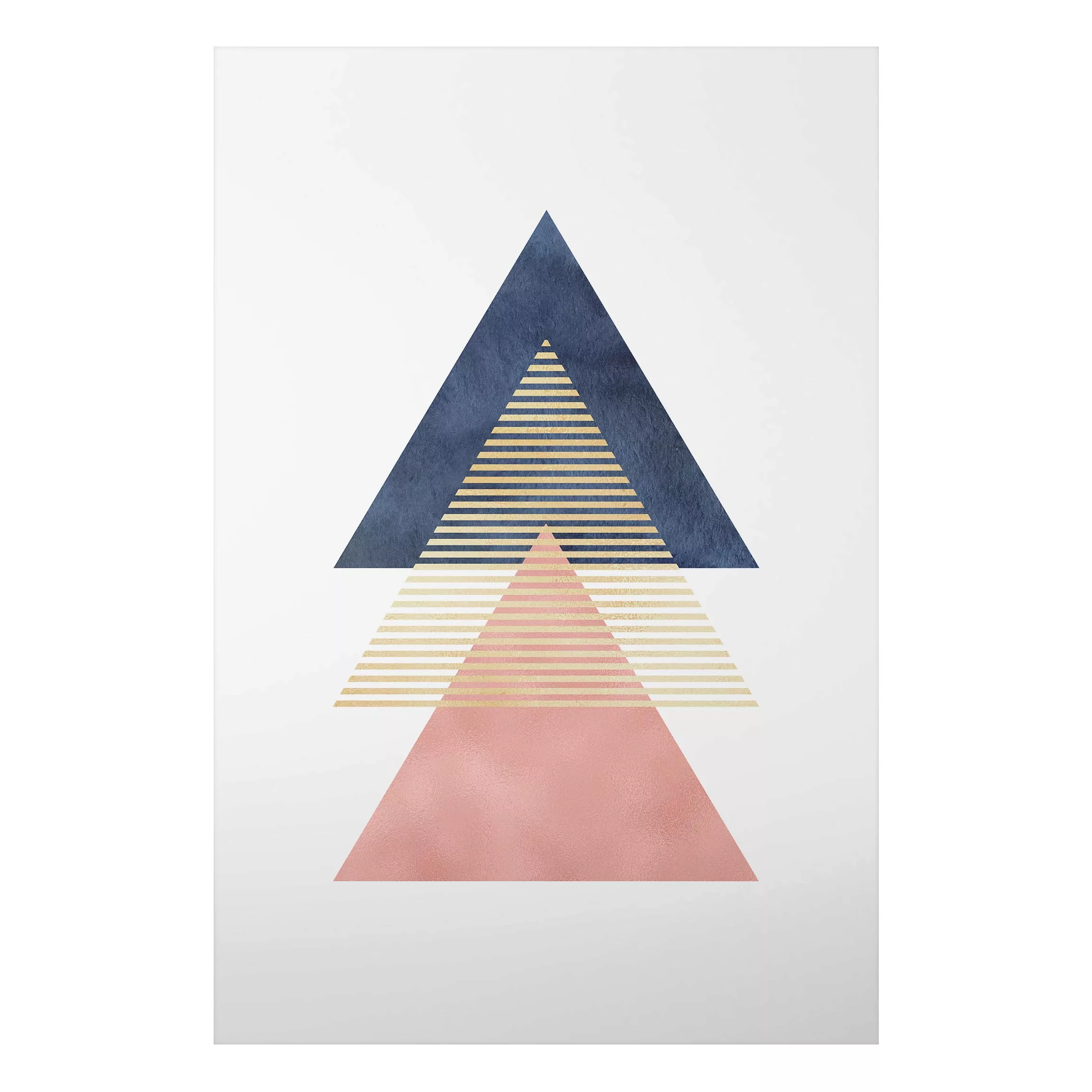 Alu-Dibond Bild Drei Dreiecke günstig online kaufen
