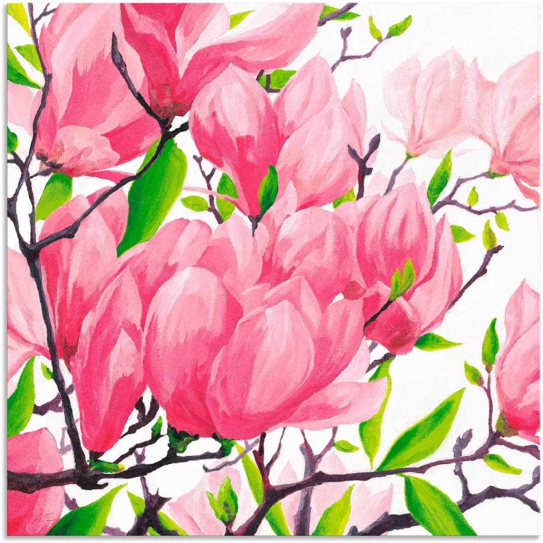 Artland Wandbild "Pinke Magnolien", Blumen, (1 St.) günstig online kaufen