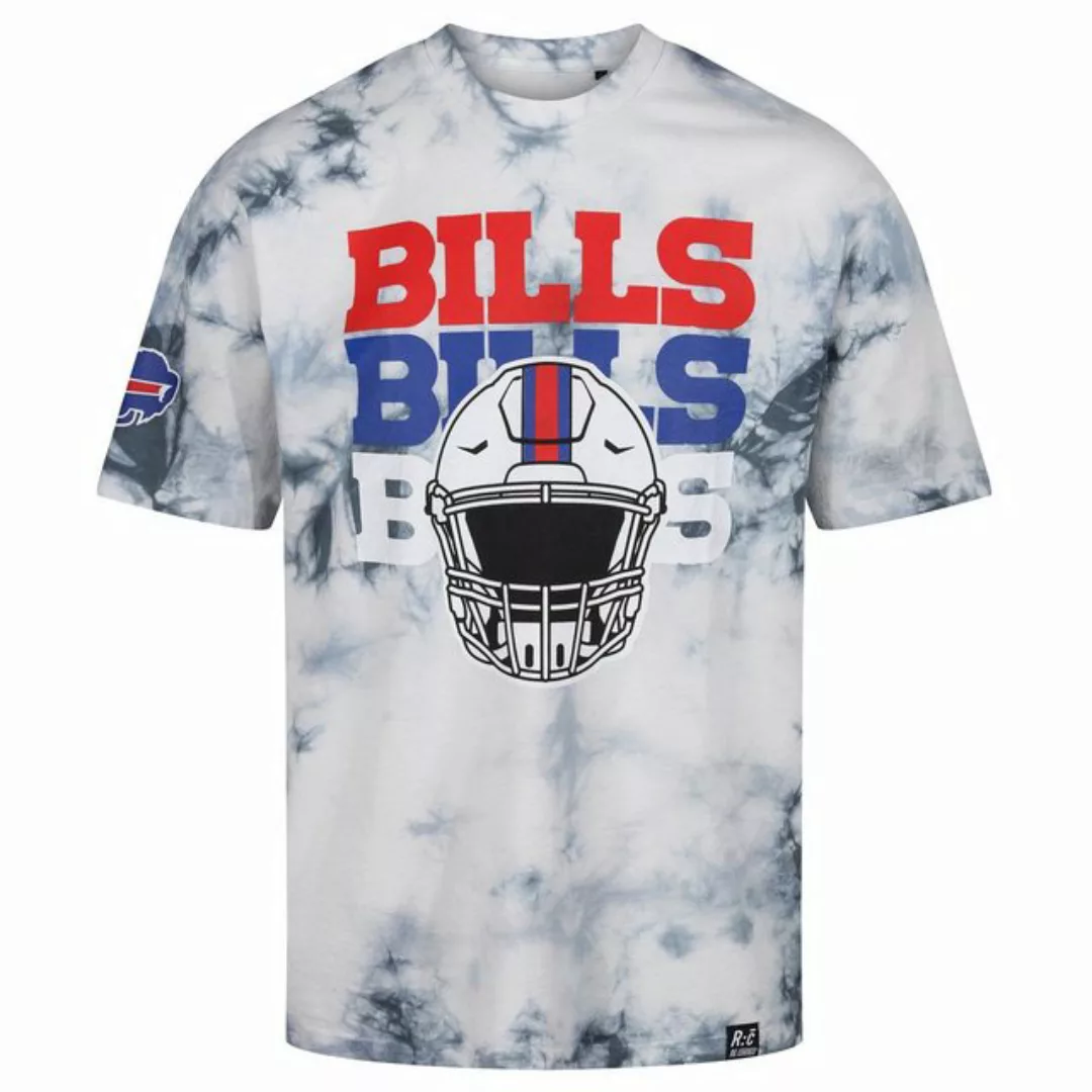 Recovered Print-Shirt Buffalo Bills - NFL - Tie-Dye Relaxed T-Shirt,Helmet günstig online kaufen