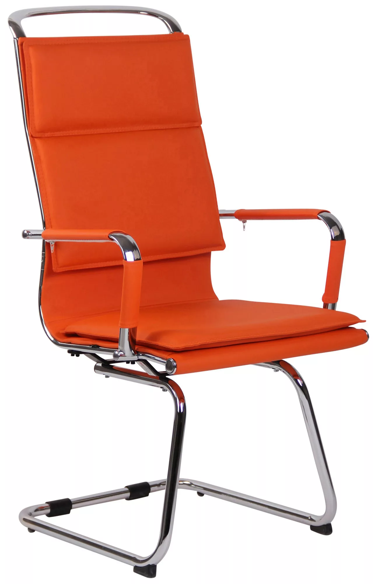 Esszimmerstuhl Bedford Kunstleder Orange günstig online kaufen