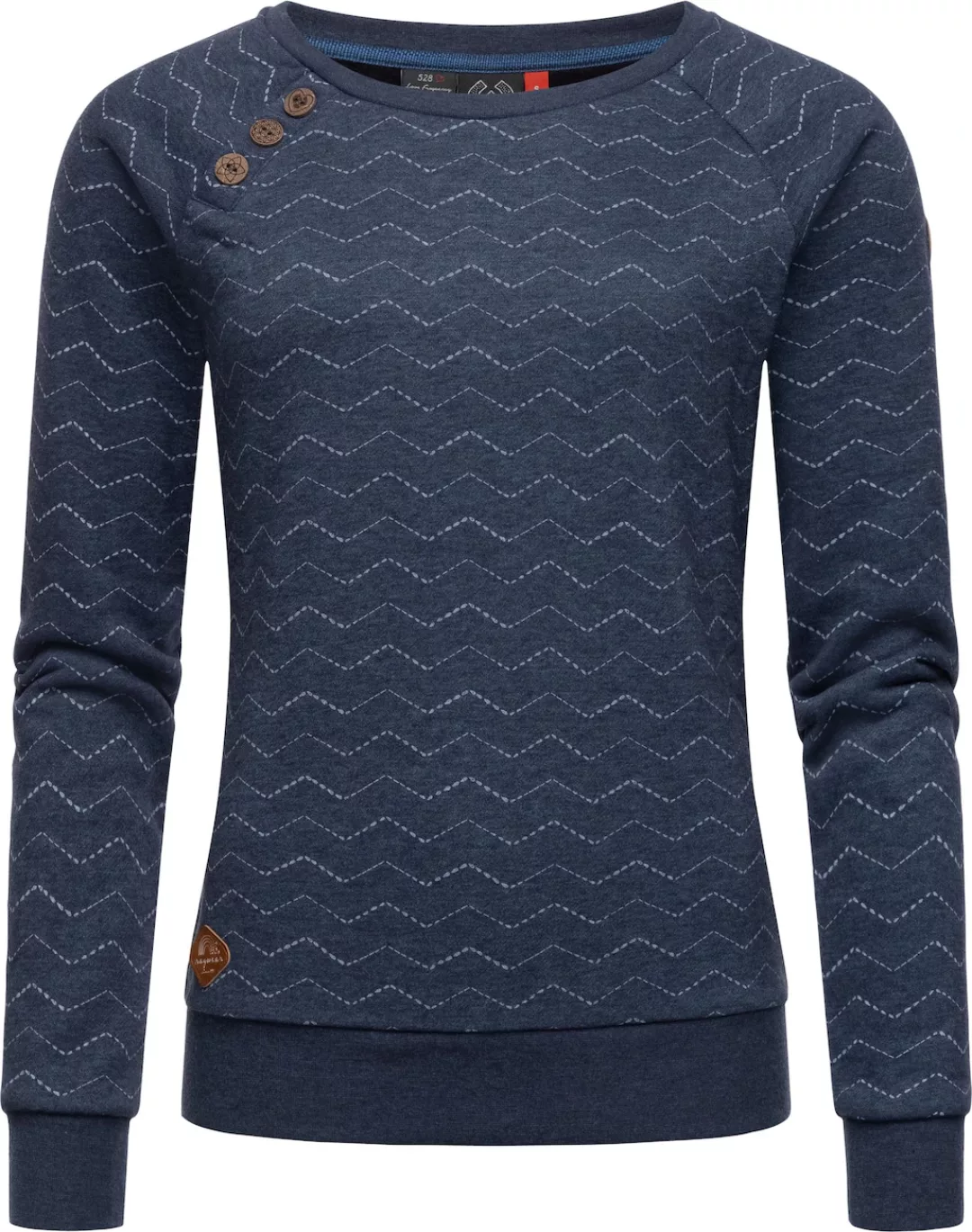 Ragwear Sweater "Daria Zig Zag", stylisches Damen Sweatshirt mit Zick-Zack- günstig online kaufen