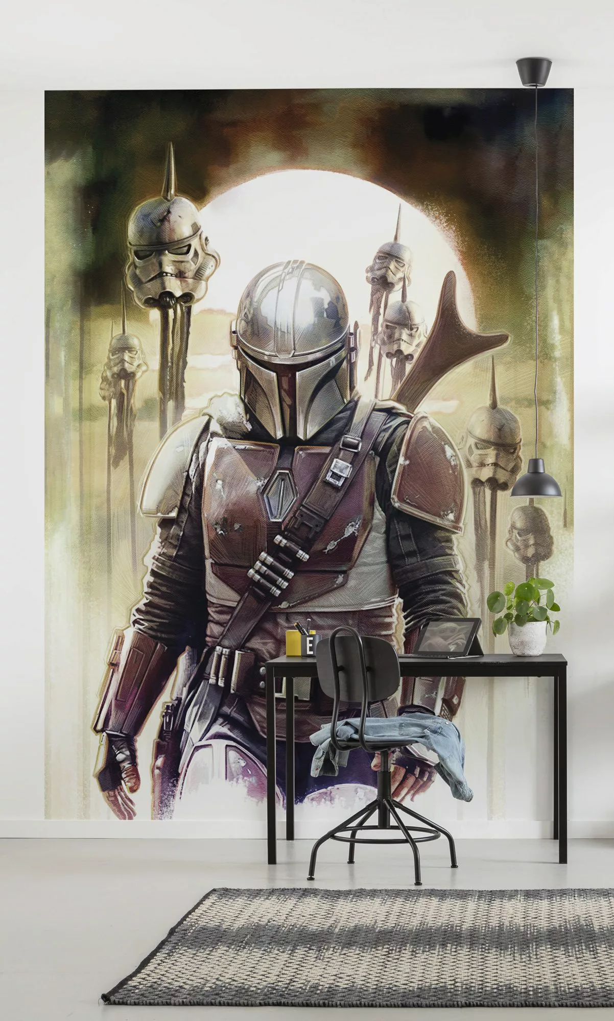 Komar Fototapete Star Wars Mandalorian The Hunter B/H: ca. 200x280 cm günstig online kaufen