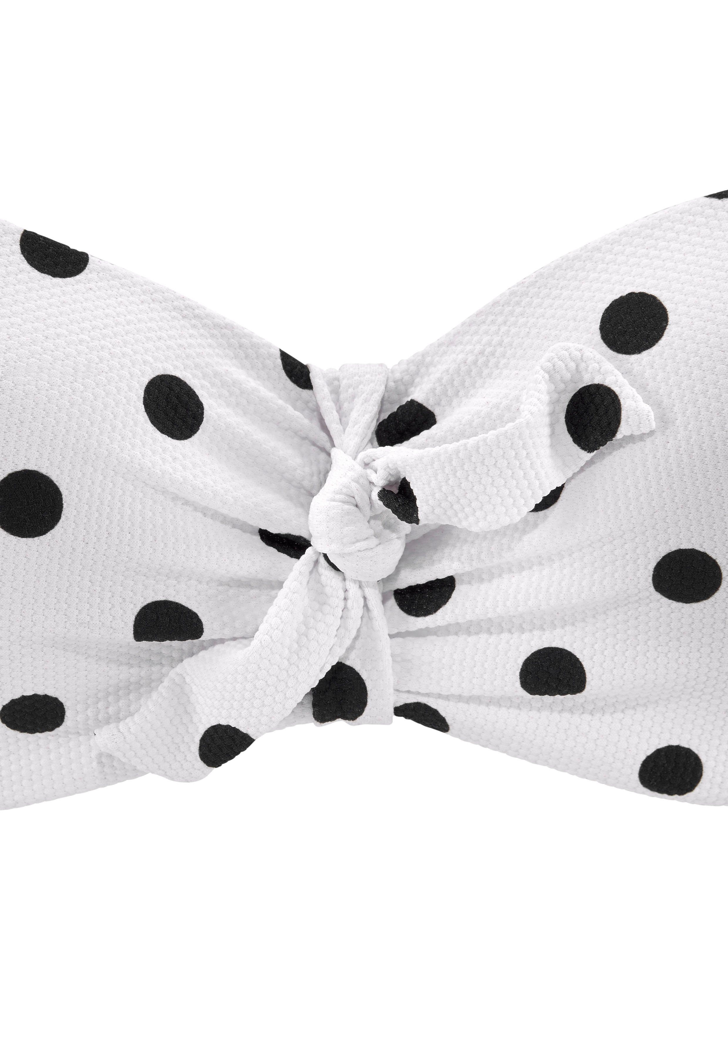 Lascana  Bikini Ober- und Unterteile Badeanzug-Oberteil Bandeau-Streifen ar günstig online kaufen