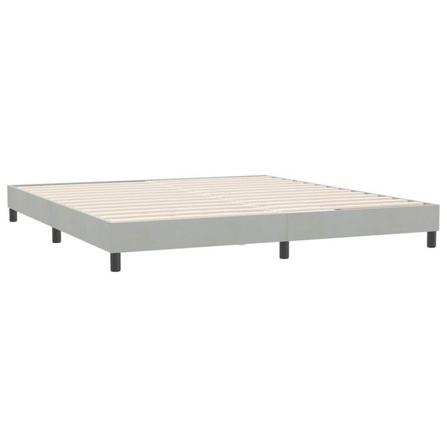 vidaXL Bett Boxspringbett ohne Matratze Hellgrau 180x210 cm Samt günstig online kaufen