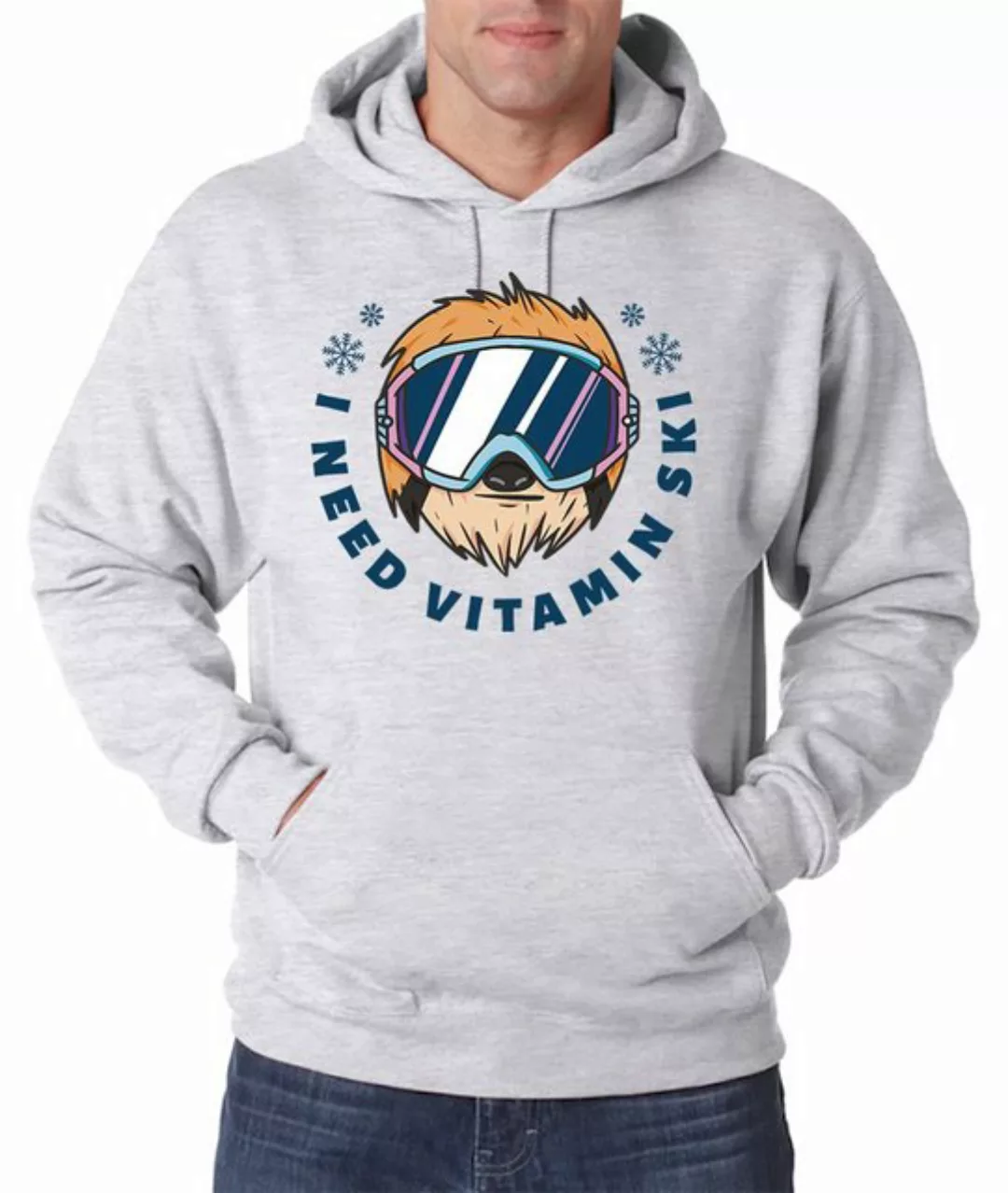 Youth Designz Kapuzenpullover I Need Vitamin Ski Herren Hoodie Pullover mit günstig online kaufen