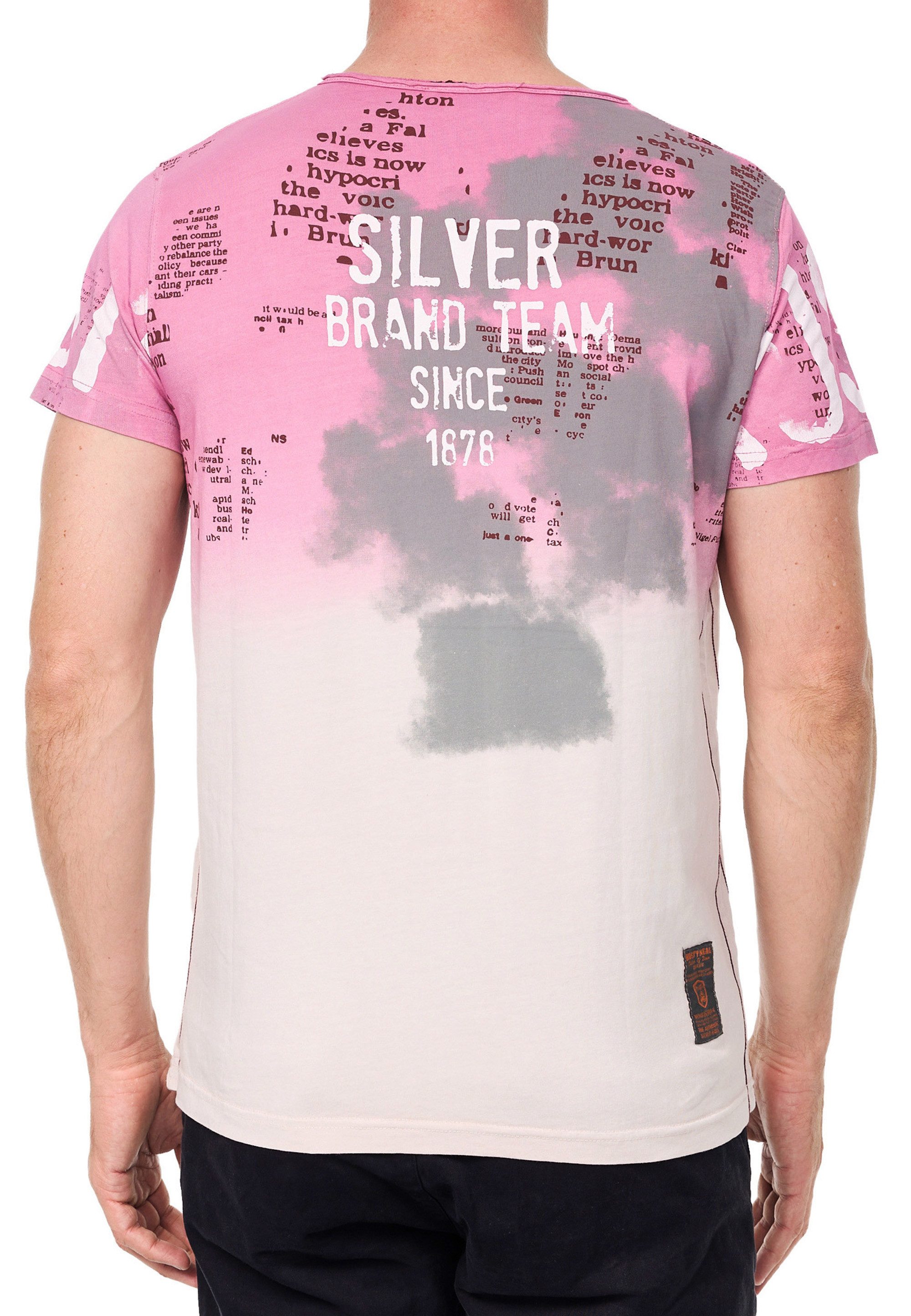 R-NEAL T-Shirt T-Shirt Verwaschen Regular Printed günstig online kaufen