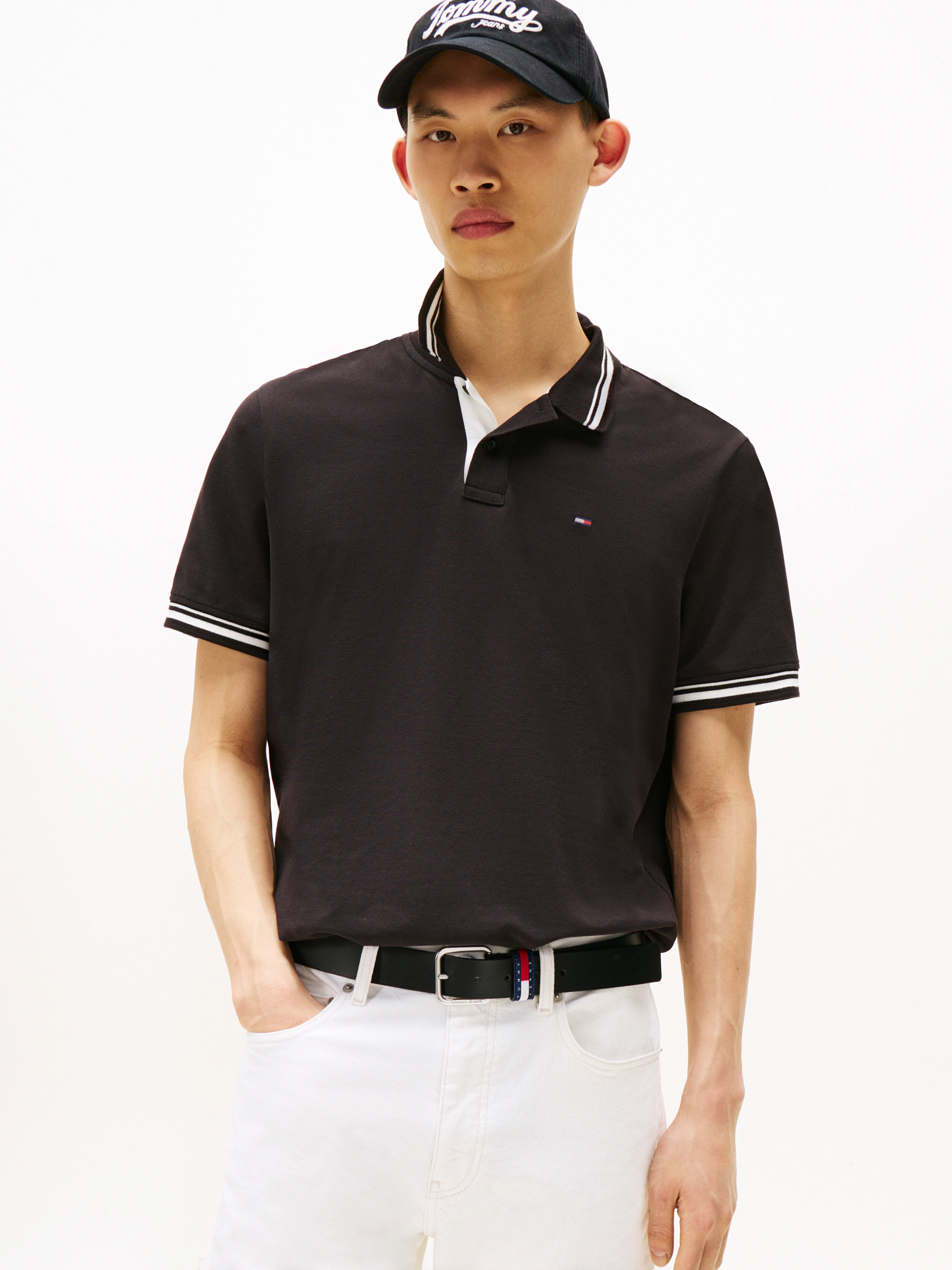 Tommy Jeans Poloshirt "TJM REG TIPPED POLO EXT", Mit Rundhalsausschnitt günstig online kaufen