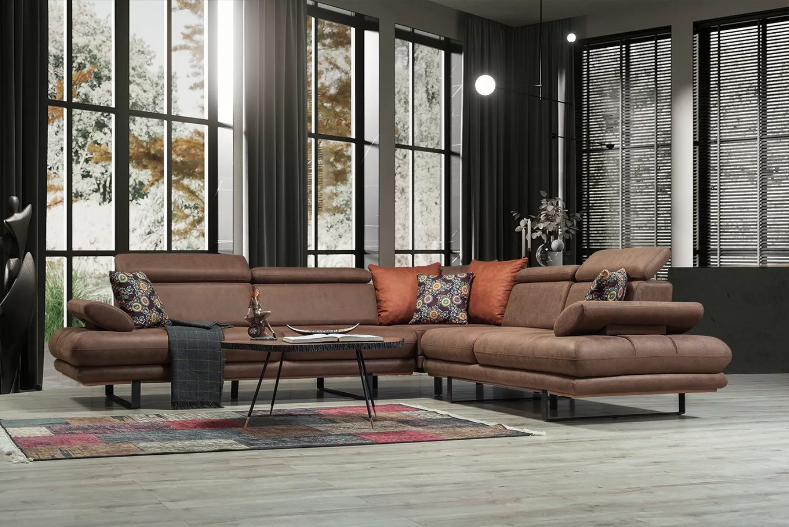 Viva Möbel Sofa TESLA, L305 x R270 cm, Luxuriöses Design mit optimaler Unte günstig online kaufen