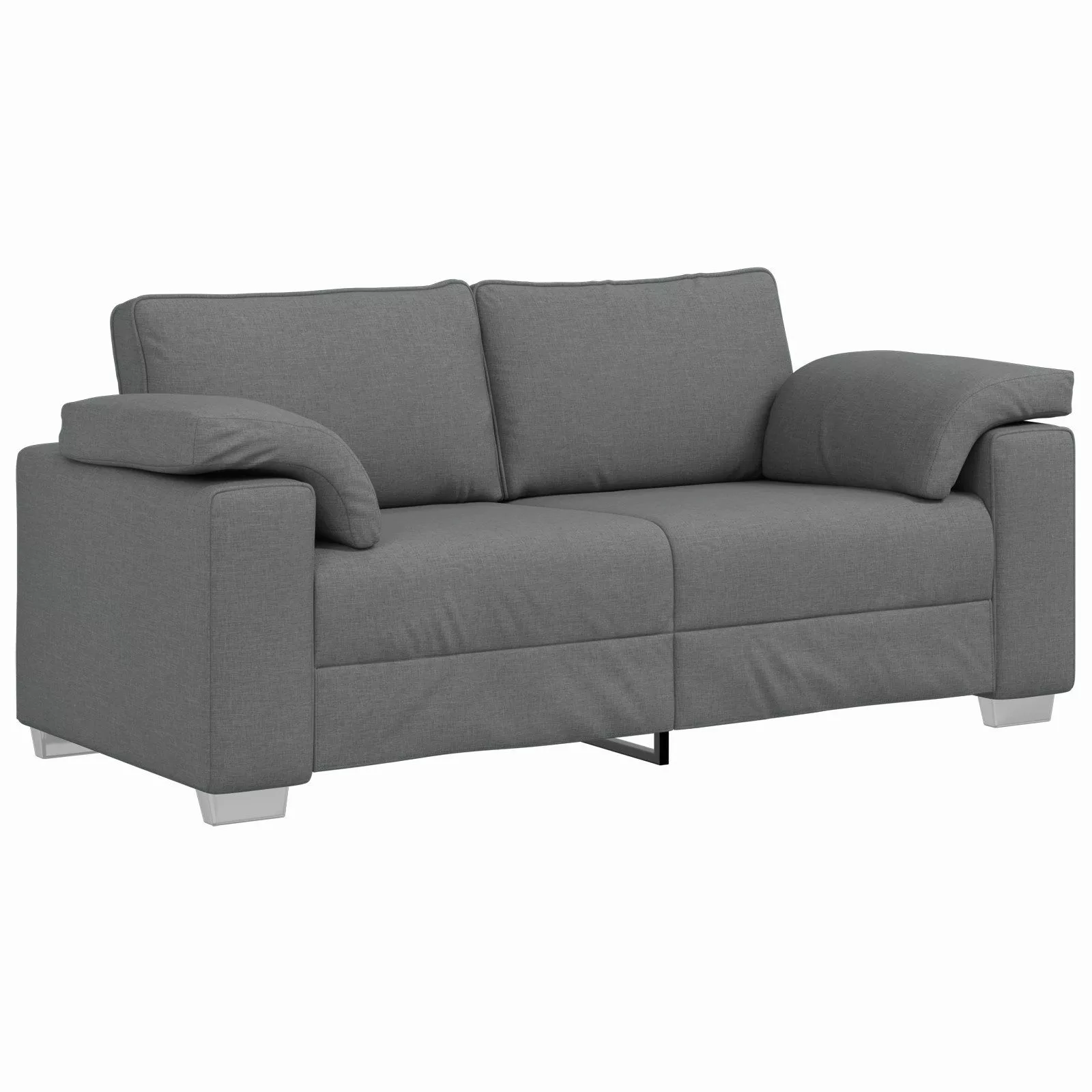 vidaXL Sofa Sofa 2-Sitzer Dunkelgrau 140 günstig online kaufen