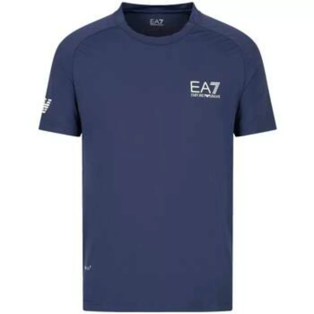 Ea7 Emporio Armani  T-Shirts & Poloshirts Tennis Pro VENTUS7 T-Shirt Navy B günstig online kaufen