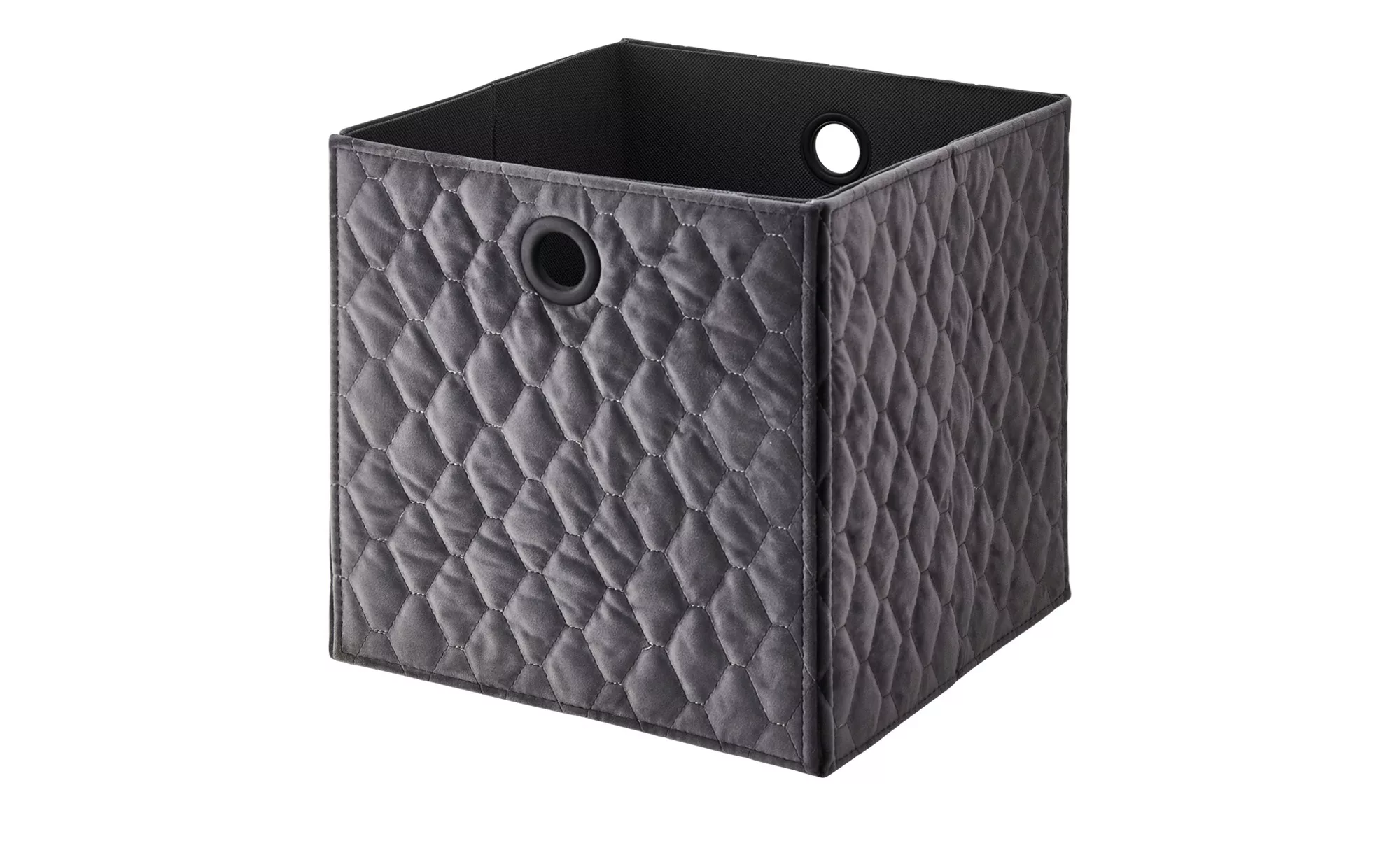 Aufbewahrungsbox - grau - Pappe, Samt - 30 cm - 30 cm - 30 cm - Sconto günstig online kaufen