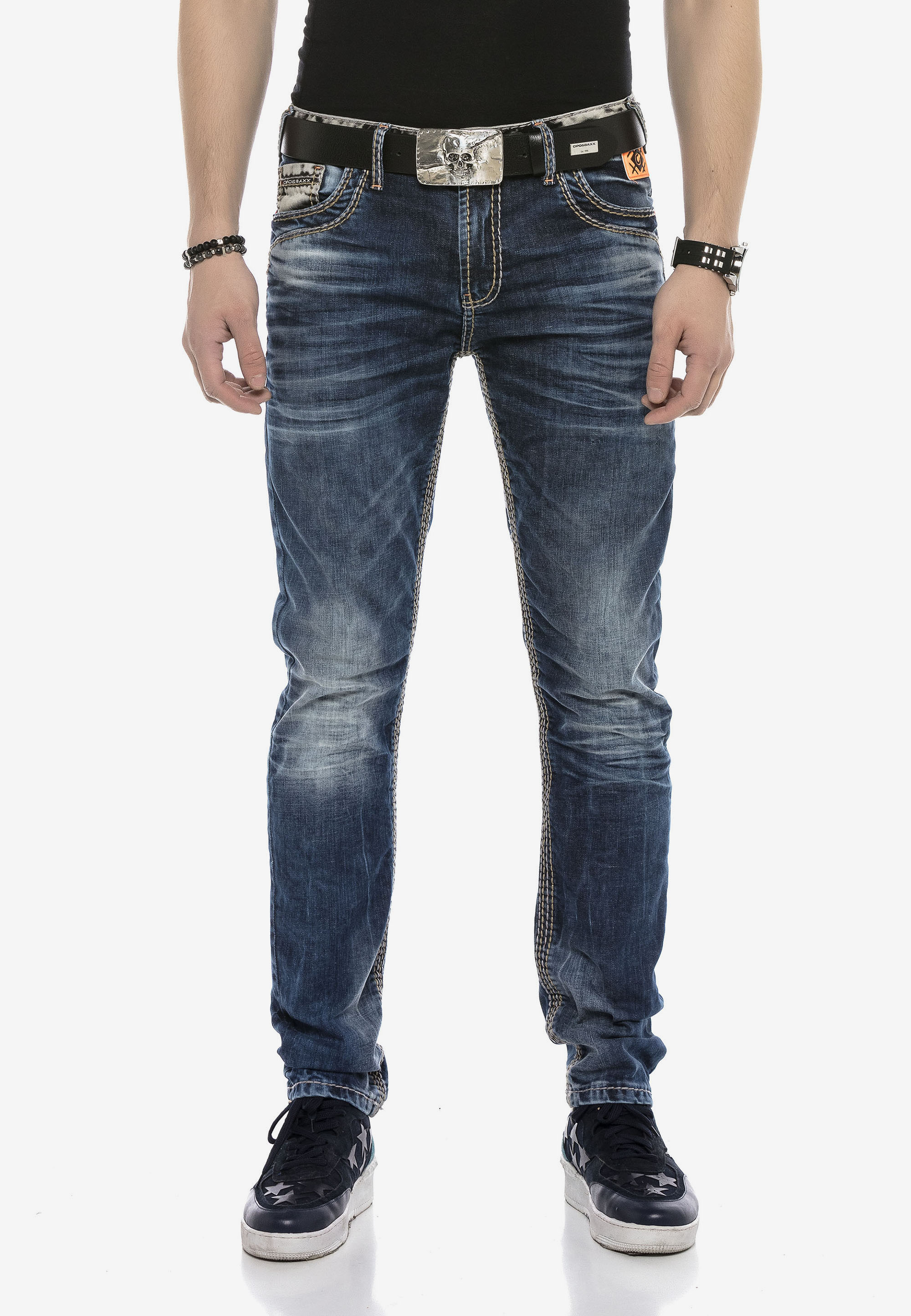 Cipo & Baxx Bequeme Jeans, mit breiten Ziernähten günstig online kaufen