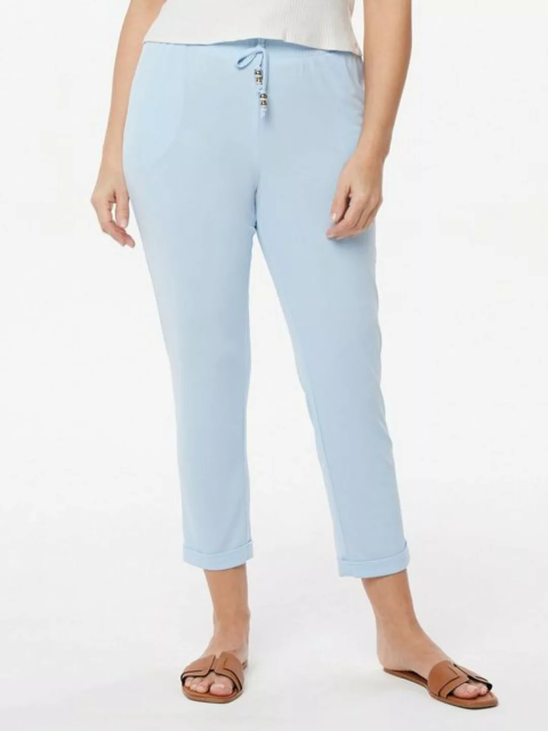 MONACO blue Jerseyhose Jog Pants figurumspielend mit gefaltetem Saum günstig online kaufen