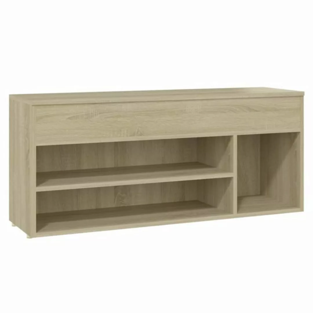 furnicato Schuhschrank Schuhbank Sonoma-Eiche 105x30x45 cm Holzwerkstoff günstig online kaufen
