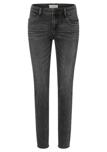 TIMEZONE Damen Jeans Tight SanyaTZ - Tight Fit - Grau - Rough Grey Wash günstig online kaufen