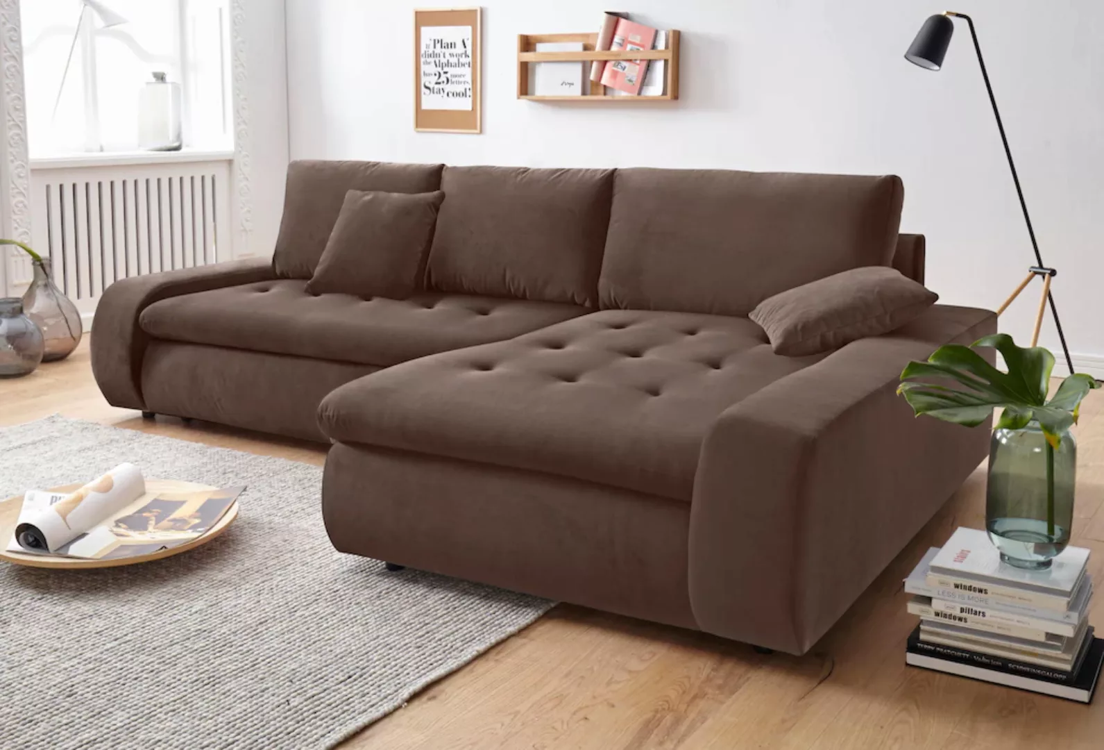 TRENDMANUFAKTUR Ecksofa "Indie II, tolle Detailverarbeitung, bequem und kom günstig online kaufen