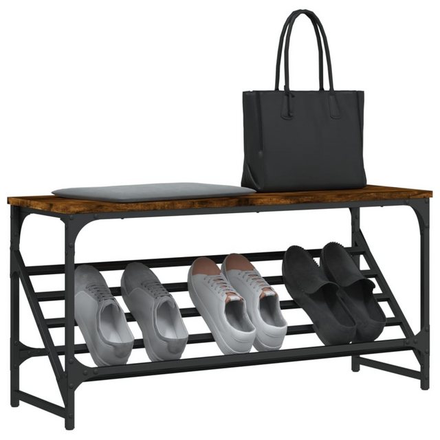 vidaXL Schuhschrank Schuhregal Räuchereiche 90x30x45 cm Spanplatte günstig online kaufen