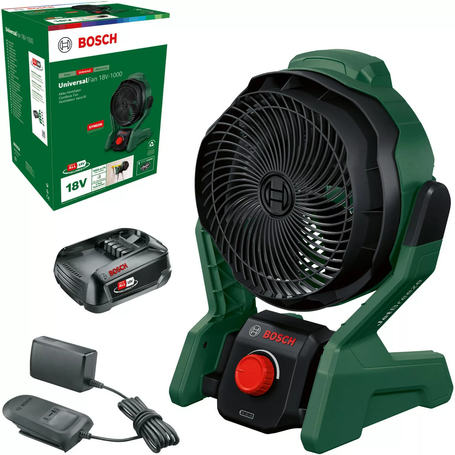 Bosch Home & Garden Standventilator »UniversalFan 18V-1000«, 22,5 cm Durchm günstig online kaufen