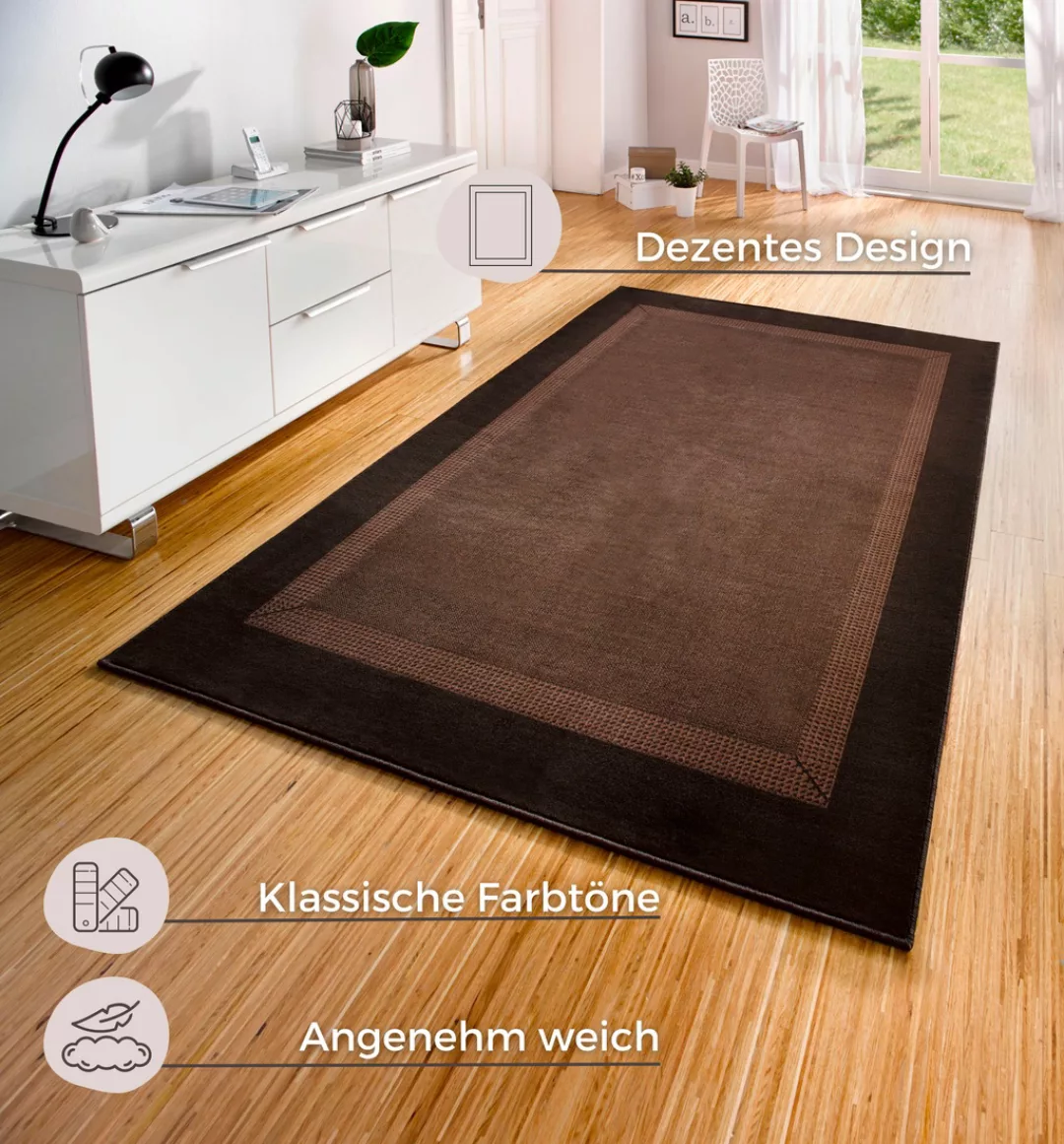 HANSE Home Teppich »Band«, rechteckig, 9 mm Höhe, Kurzflor, weich, Läufer G günstig online kaufen