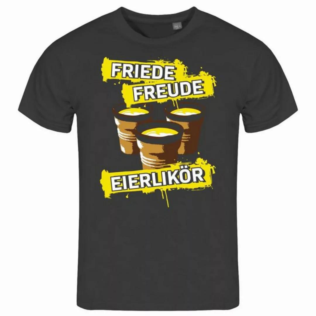 deinshirt Print-Shirt Herren T-Shirt Friede Freude Eierlikör Funshirt mit M günstig online kaufen