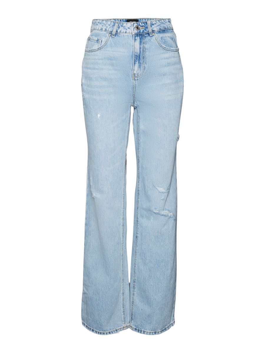 VERO MODA Vmkithy Loose Straight High Waist Jeans Damen Blau günstig online kaufen