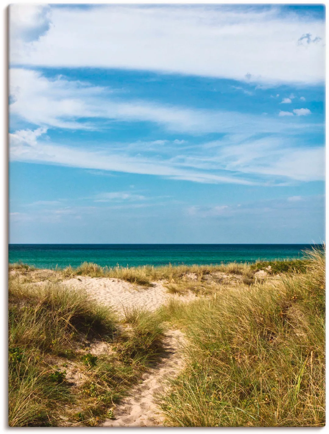 Artland Leinwandbild »In den Dünen Dänemarks I«, Strand, (1 St.) günstig online kaufen