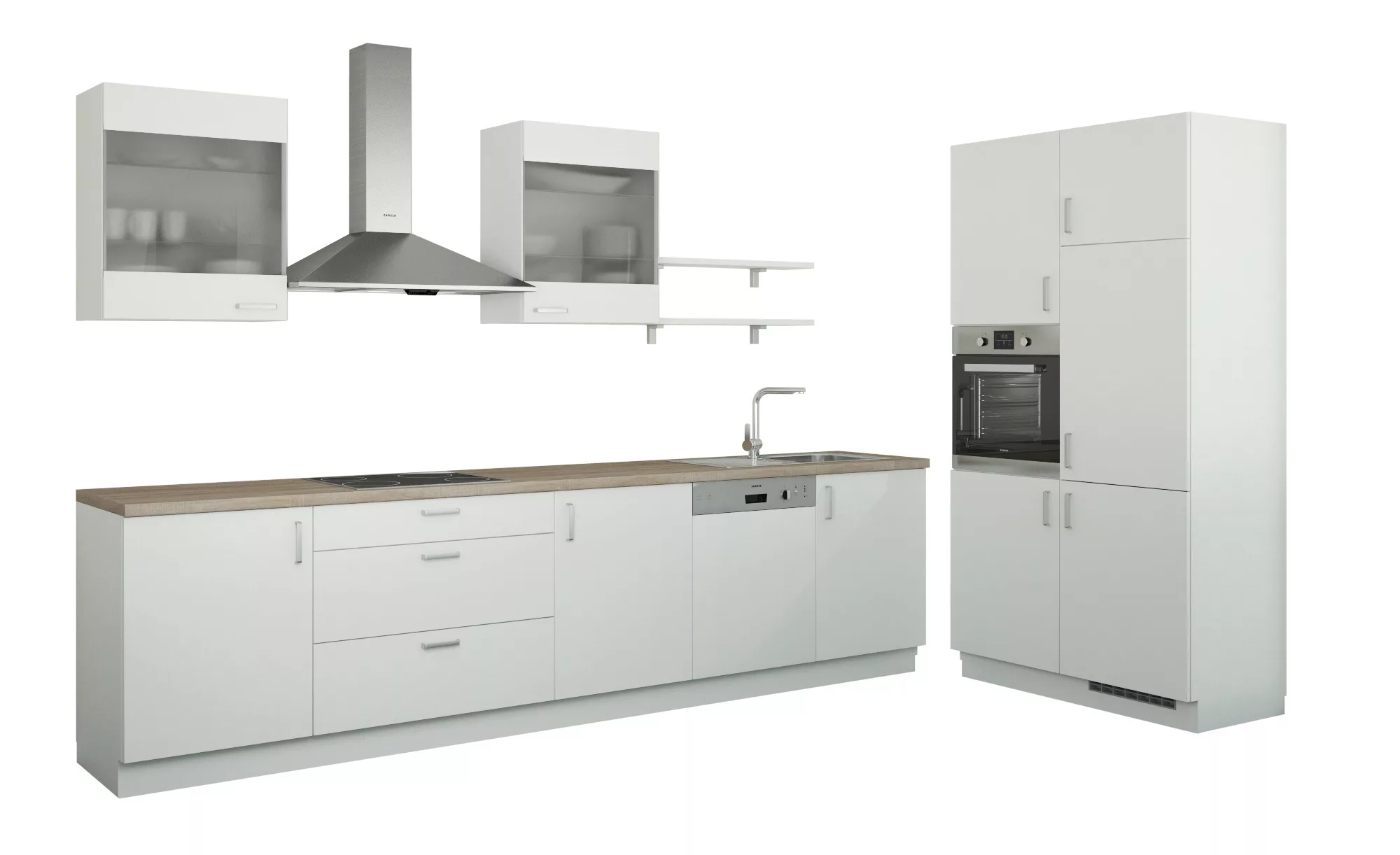 Küchenzeile ohne Elektrogeräte - weiß - Küchen > Küchenblöcke ohne E-Geräte günstig online kaufen