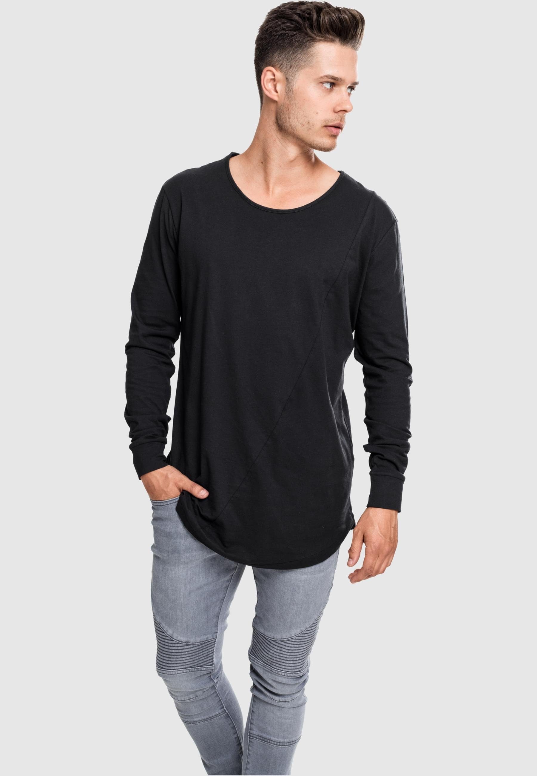URBAN CLASSICS Langarmshirt "Urban Classics Herren Long Shaped Fashion L/S günstig online kaufen