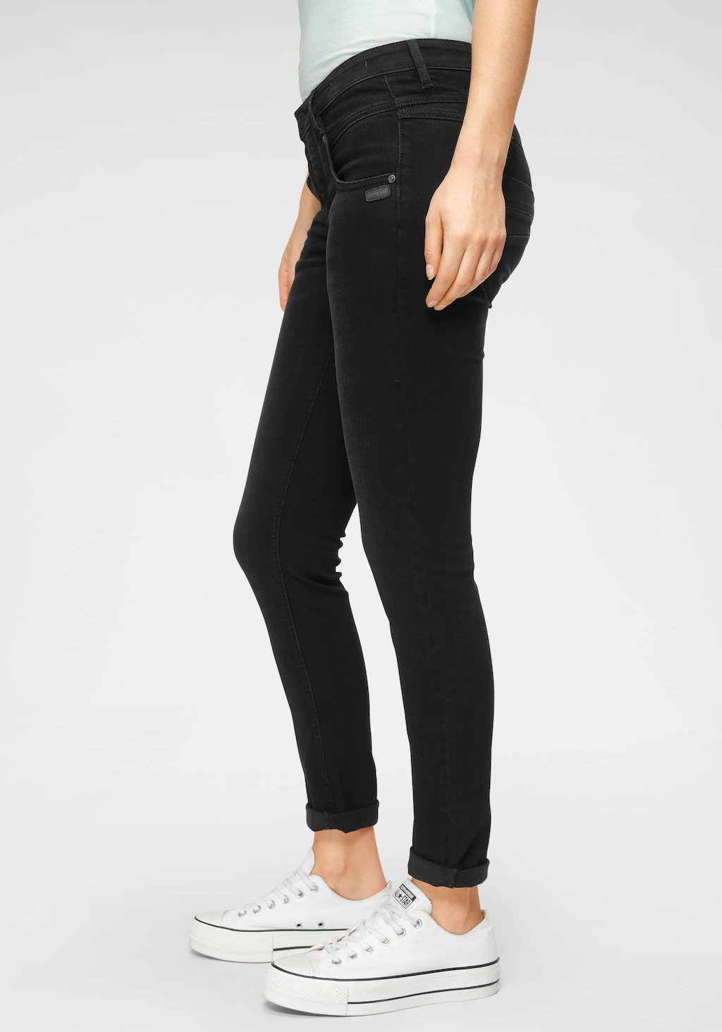 GANG Skinny-fit-Jeans "94Medina", mit stylischer halb offener Knopfleiste günstig online kaufen