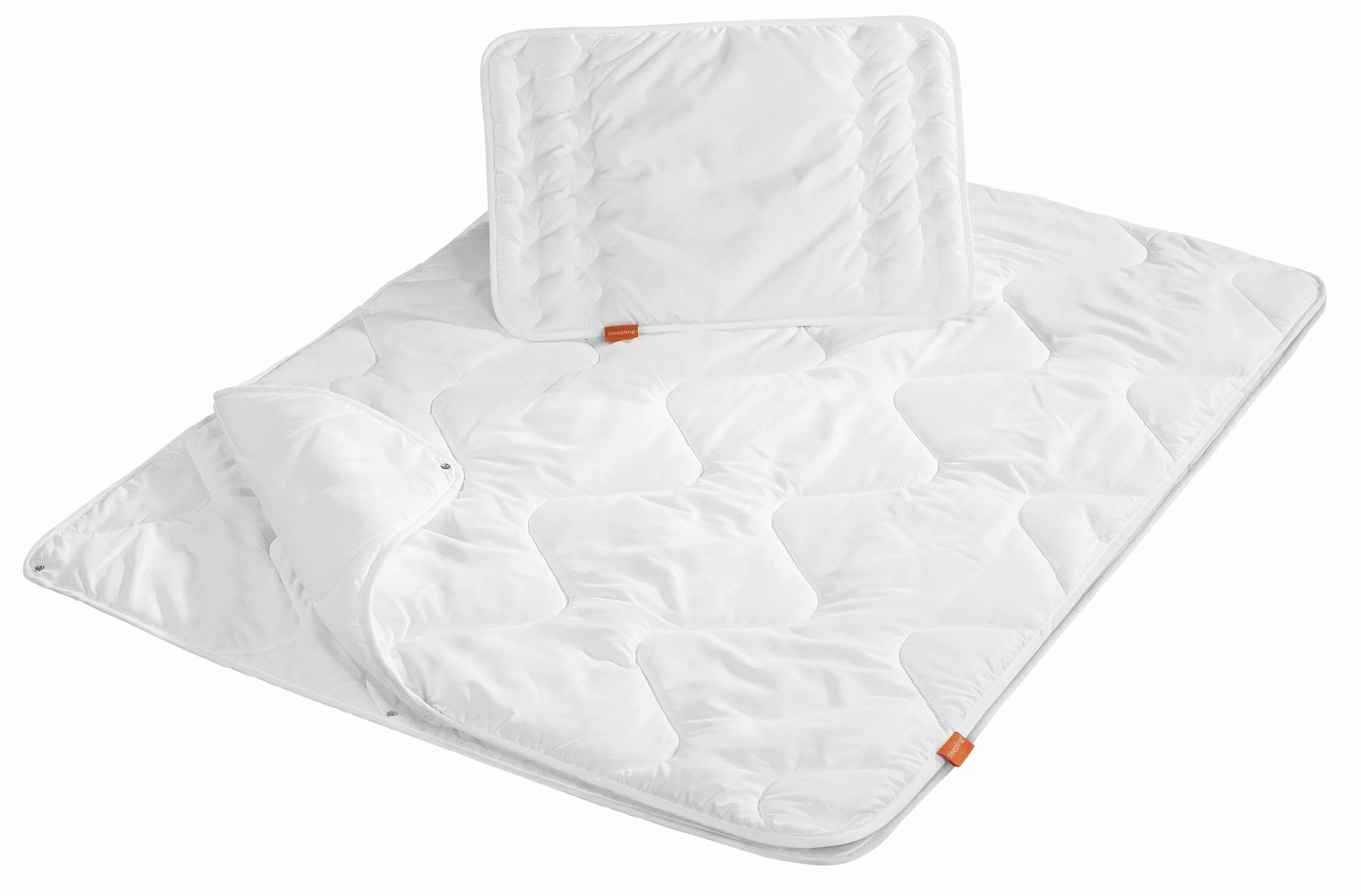 sleepling Kinderbettdecke + Microfaserkissen Babybetten Set, günstig online kaufen