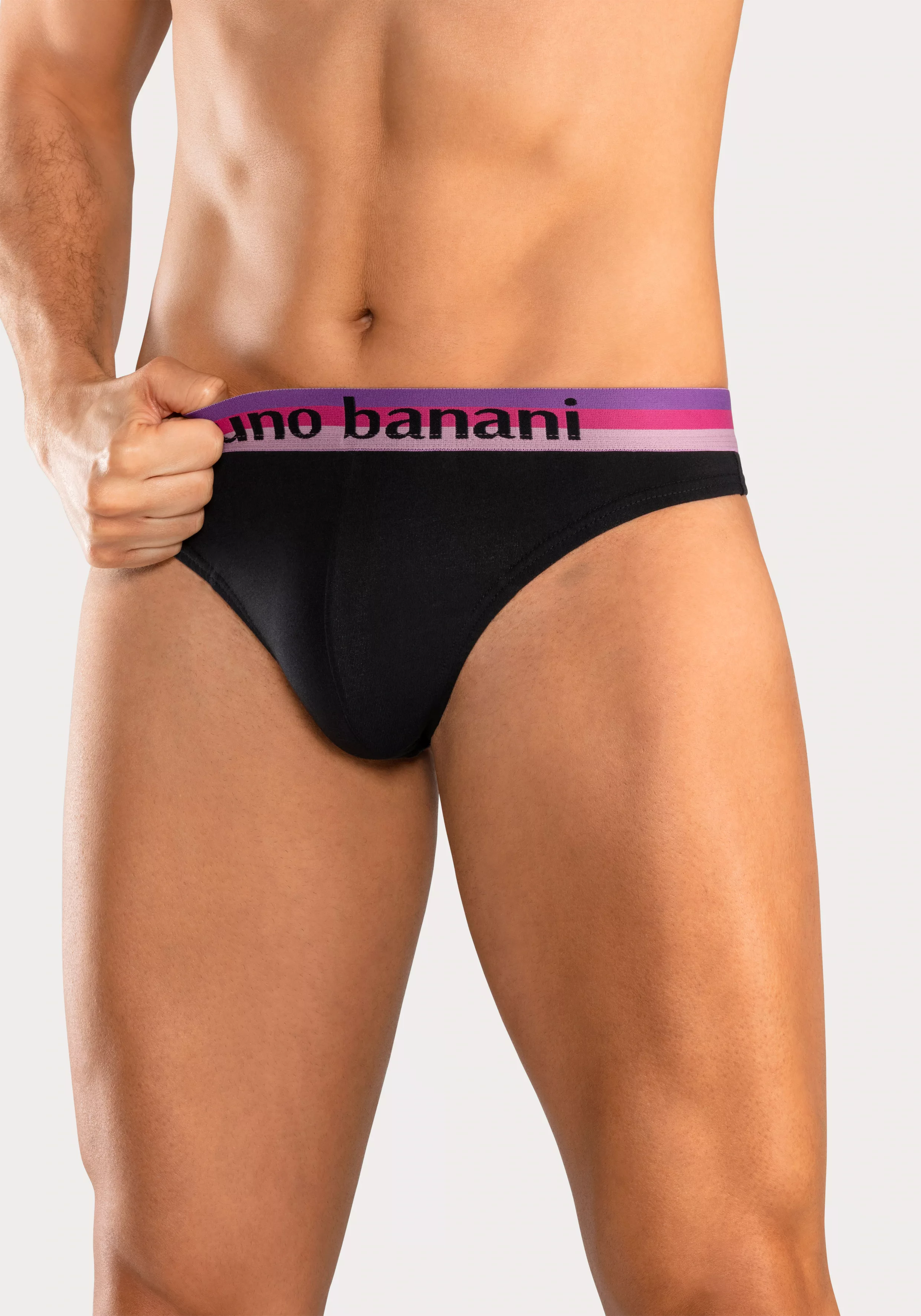 Bruno Banani String, (Packung, 5 St.), mit Streifen Logo Webbund günstig online kaufen