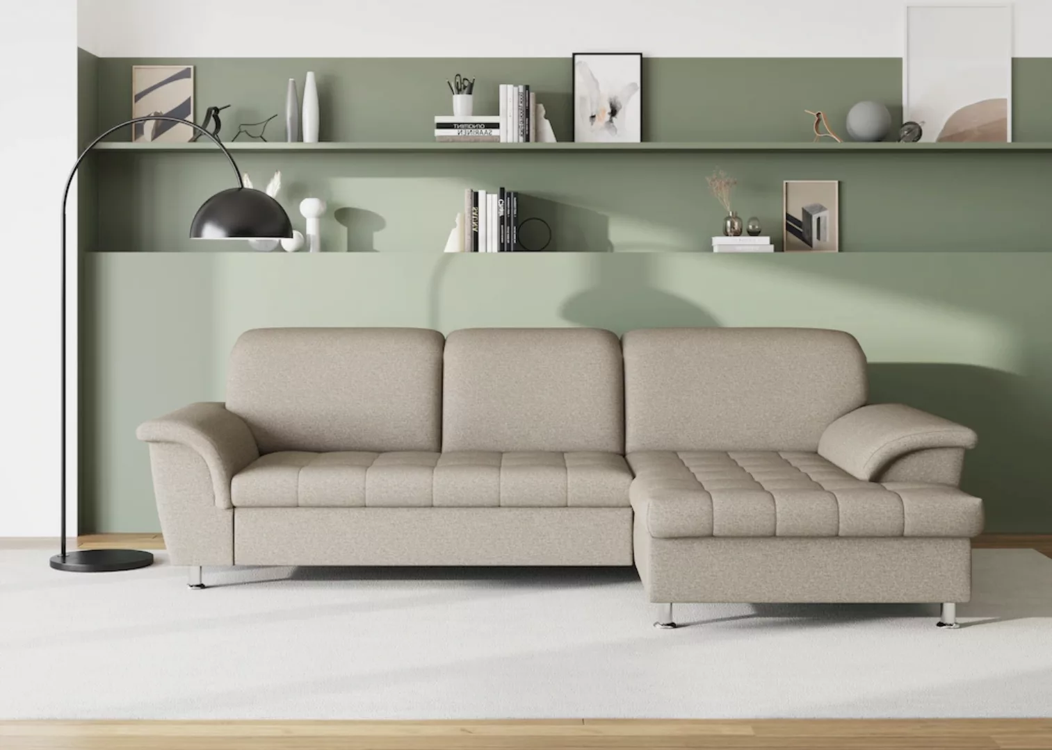 DOMO collection Ecksofa Franzi, wahlweise mit Bettfunktion, Bettkasten und günstig online kaufen