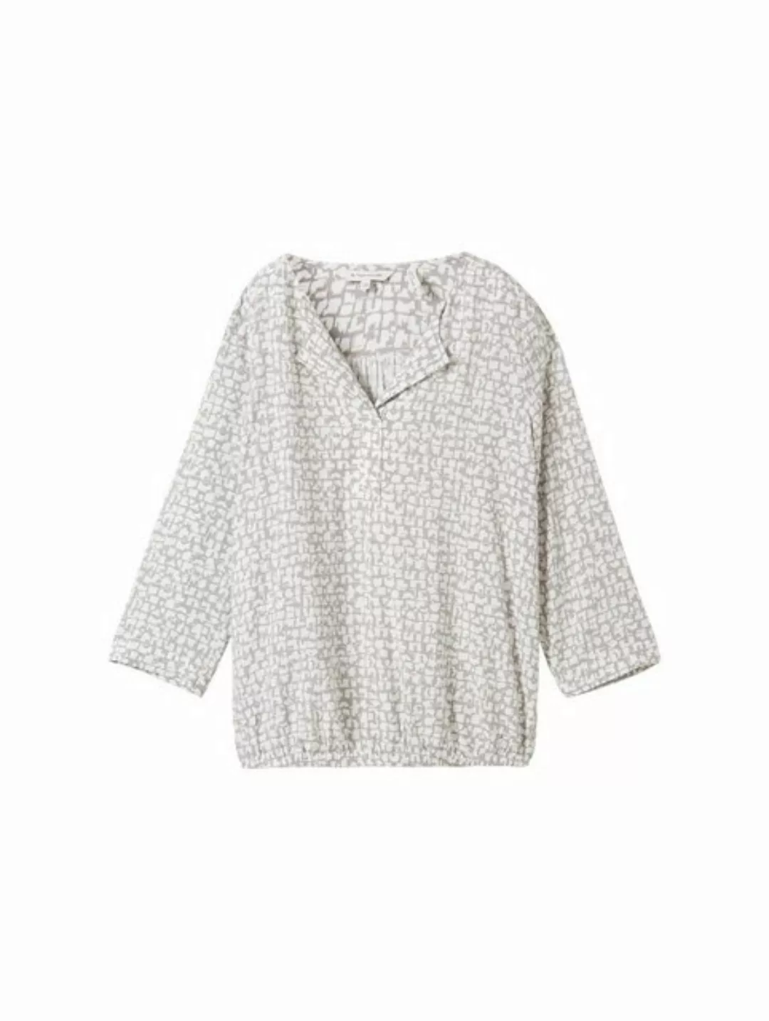 TOM TAILOR Blusenshirt printed blouse, neutral tile design günstig online kaufen
