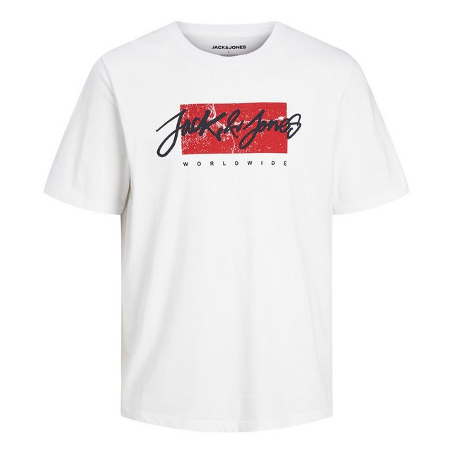 Jack & Jones Print-Shirt Tiley T-Shirt Crew Neck mit großem Markenprint günstig online kaufen