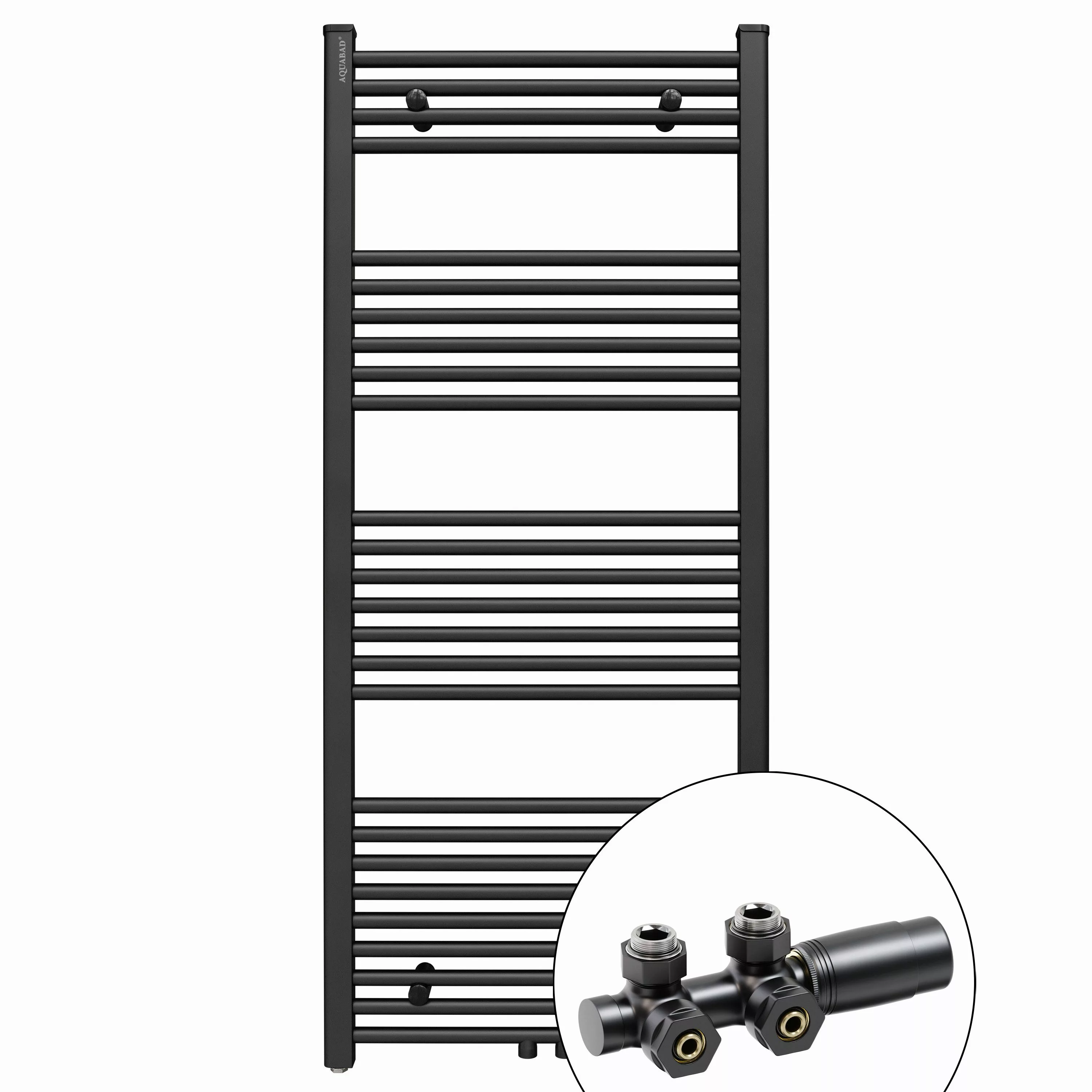 Aquabad® Badheizkörper VIRGO Handtuch Heizkörper Mittelanschluss günstig online kaufen