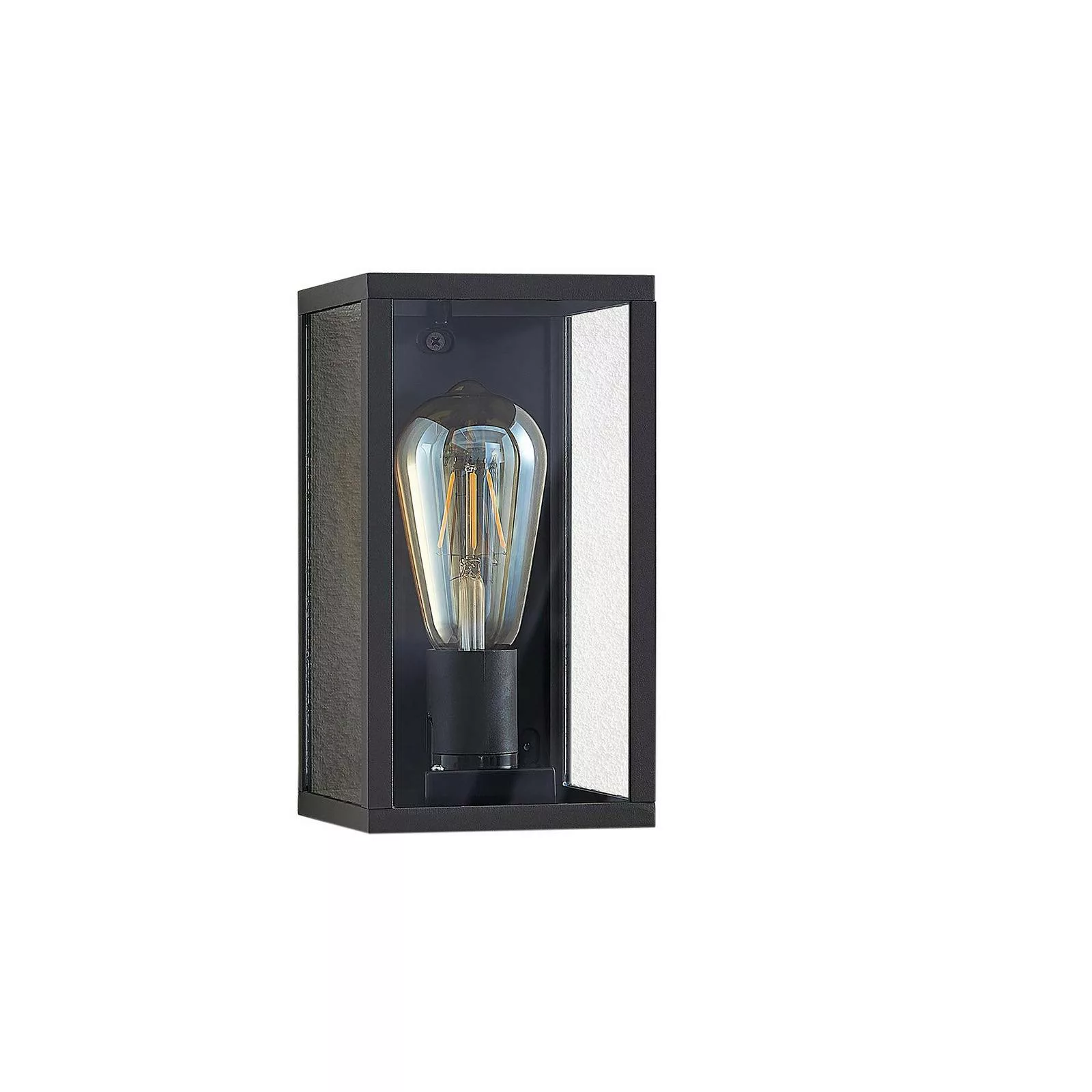 Lindby Filimon Außenwandlampe in Dunkelgrau, E27 günstig online kaufen