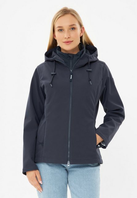 Derbe Softshelljacke Adeby mit gestepptem Einsatz günstig online kaufen