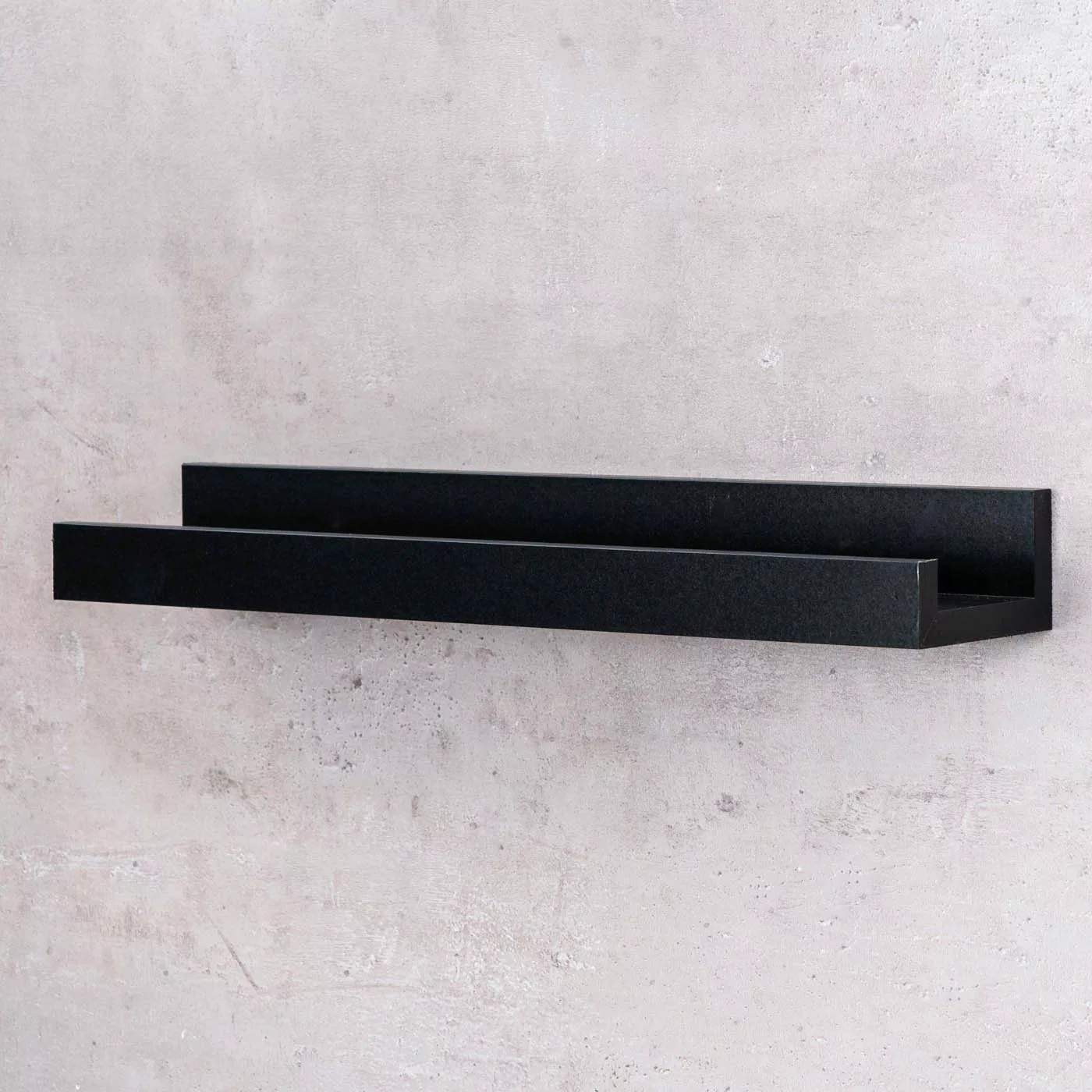 Levandeo® Bilderleiste, Bilderleiste L40cm Schwarz MDF günstig online kaufen