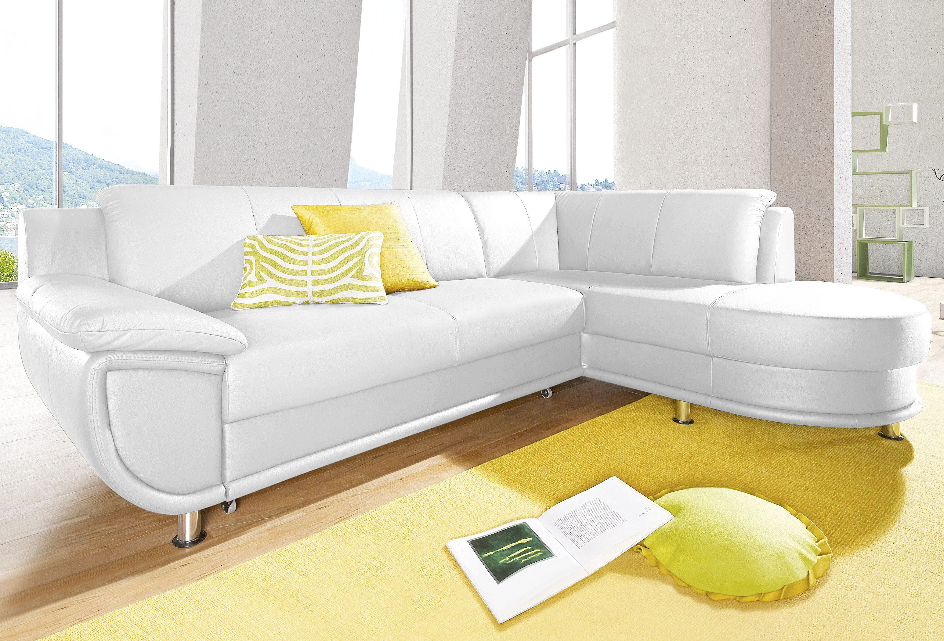TRENDMANUFAKTUR Ecksofa "Rondo, zeitlos und elegant, bequem, L-Form", wahlw günstig online kaufen