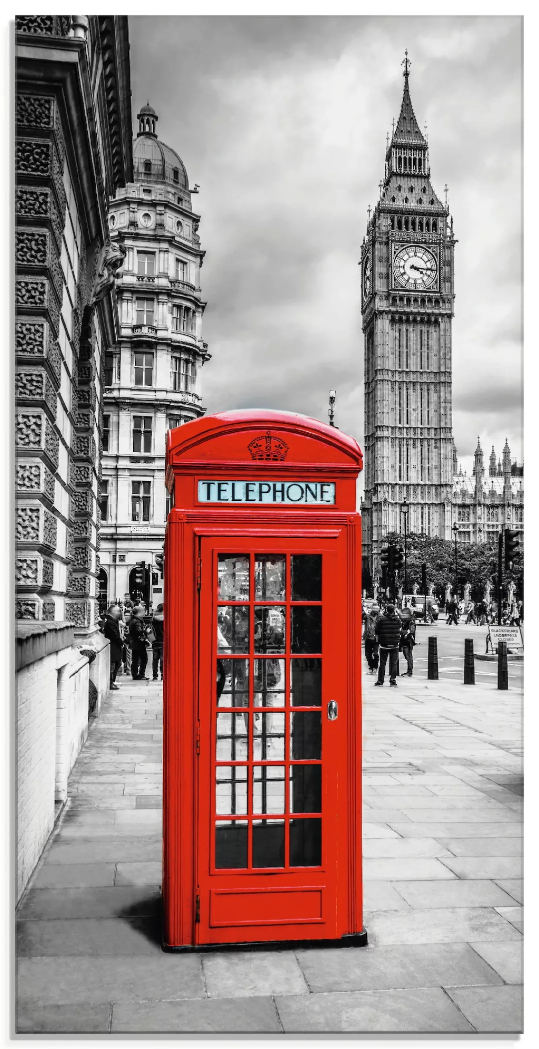 Artland Glasbild "London Telefonzelle I", Architektonische Elemente, (1 St. günstig online kaufen