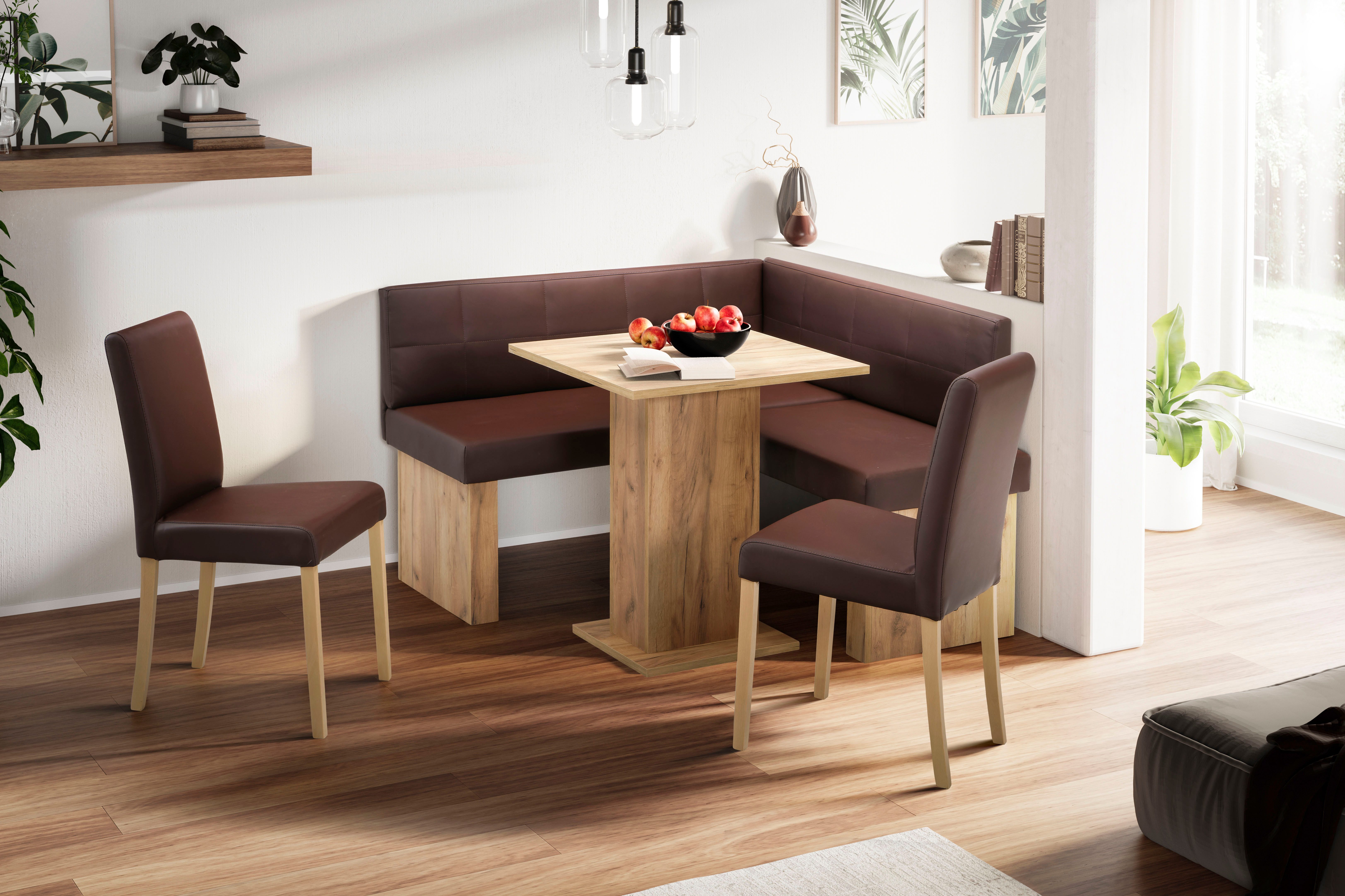 massivline&more Eckbank "Anna 2", Schenkel gleichschenkelig 130 cm günstig online kaufen