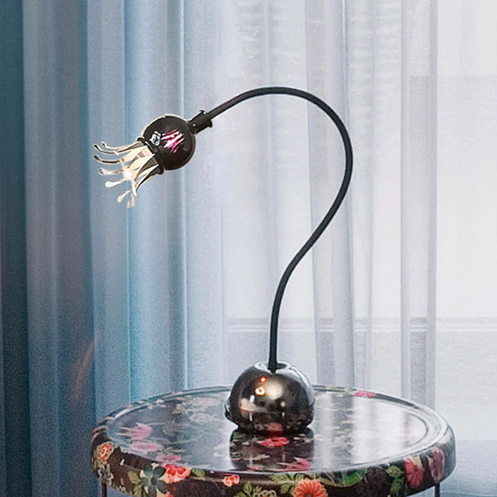 serien.lighting Poppy Table, schwarz/violett günstig online kaufen