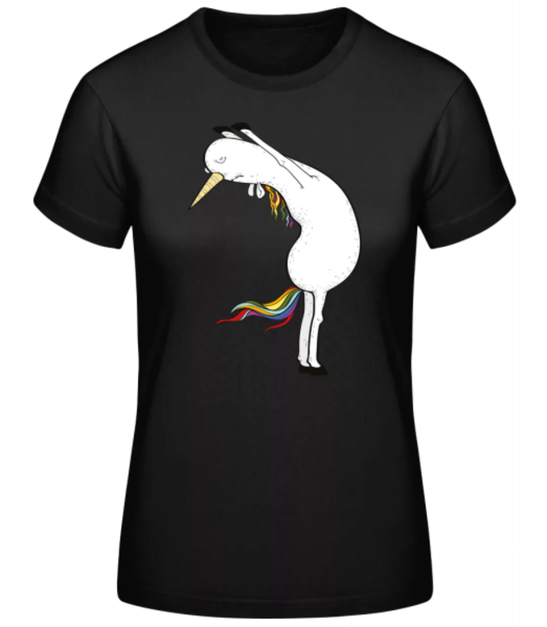 Yoga Einhorn Gestreckte Berghaltung · Frauen Basic T-Shirt günstig online kaufen